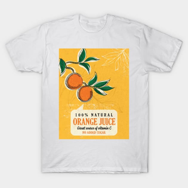 Vintage Orange Juice Ad T-Shirt by SWON Design